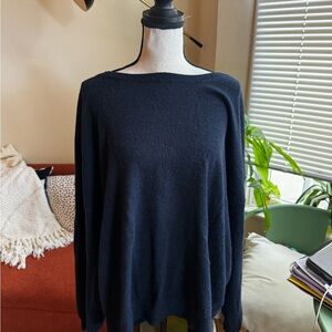 Classic Navy Blue Women's Sweater